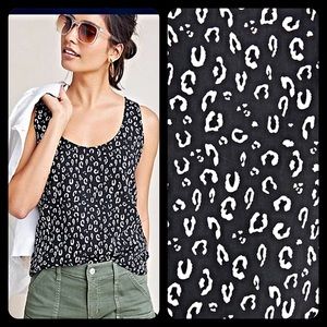 ✨Anthropologie Dolan Sleeveless Mixed Media Top✨
